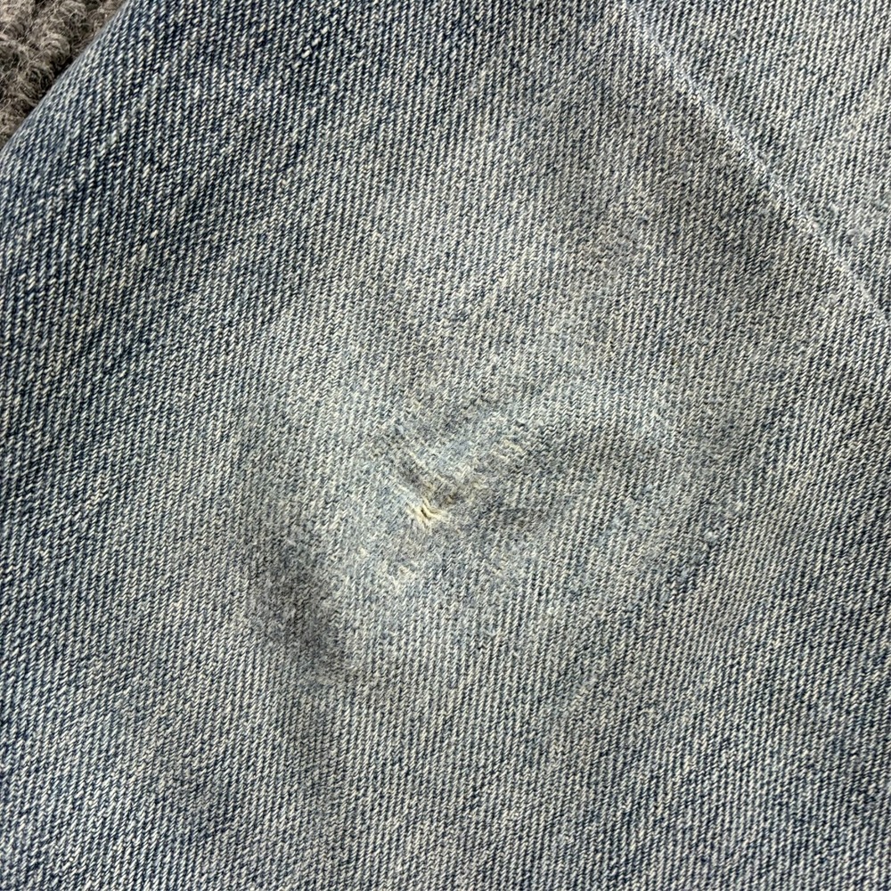 Wrangler Mens Straight Leg Jeans 38x30 Regular Fit Light Wash Denim Mid Rise - Picture 9 of 12